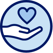 Helping hand icon